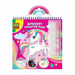 Pictures to colour in SES Creative Activity Colouring Book 3-in-1 Set of stickers Notebook