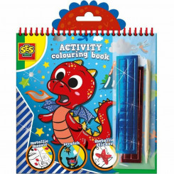Pictures to colour in SES Creative Activity Colouring Book 3-in-1 Notebook