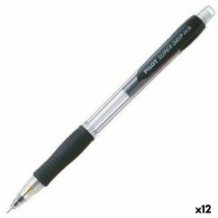 Pencil Lead Holder Pilot Super Grip Black 0,5 mm (12 Units)