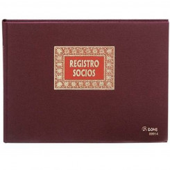 Register of Members DOHE 09914 Burgundy A4 100 Sheets