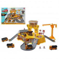 Track with Ramps Yellow Construction Work Vehicles (Set)