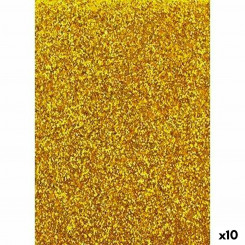 Бумага с блестками Eva Rubber Golden 50 x 70 см (10шт.)