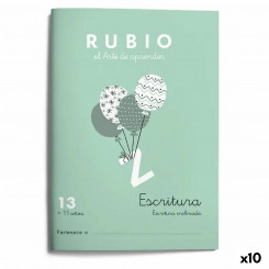 Блокнот для письма и каллиграфии Rubio Nº13 A5 на испанском языке 20 листов (10 единиц)