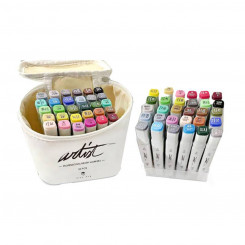 Set of Felt Tip Pens Alex Bog Canvas Luxe Professional Case 30 pcs Multicolour