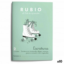 Блокнот для письма и каллиграфии Rubio Nº2 A5, испанский, 20 листов (10 единиц)