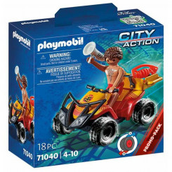 Mängukomplekt Playmobil City Action Rescue Quad 18 tükki 71040