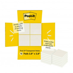 Sticky Notes Post-it 600-TRSPT-SIOC 73 x 73 mm Transparent (12 Units)