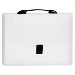 Document Holder Briefcase Translucent Black Transparent A4