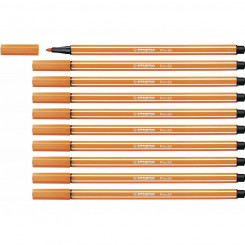 Felt-tip pens Stabilo Pen 68 Vermilion (10Units)