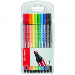 Set of Felt Tip Pens Stabilo Pen 68 10 Pieces Multicolour