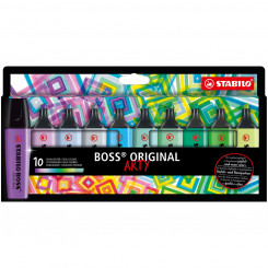 Набор флуоресцентных маркеров Stabilo Boss Original Arty, 10 штук, разноцветные