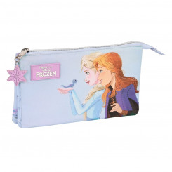 Тройная сумка Frozen Believe Lilac 22 x 12 x 3 см