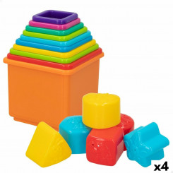 Блоки для штабелирования PlayGo 10,5 x 9 x 10,5 см 16 шт. 4 шт.