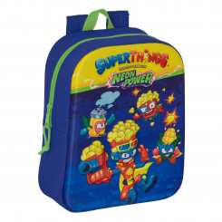 Школьная сумка SuperThings 3D Синий Многоцветный 22 x 27 x 10 см