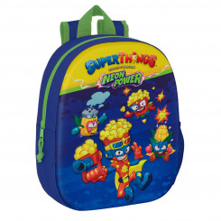 Школьная сумка SuperThings 3D 27 x 33 x 10 см Синий Многоцветный