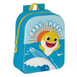 Школьная сумка Baby Shark 3D Blue 22 x 27 x 10 см
