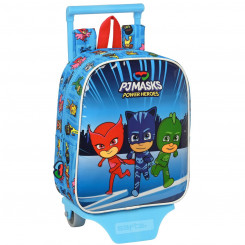 Школьный рюкзак на колесах PJ Masks Синий 22 x 27 x 10 см