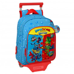 Школьный рюкзак на колесах SuperThings Rescue Force 27 x 33 x 10 см Синий