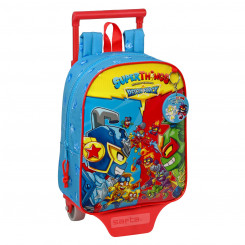 Школьный рюкзак на колесах SuperThings Rescue Force Синий 22 x 27 x 10 см