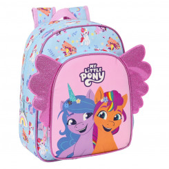 Школьная сумка My Little Pony Wild & free 26 x 34 x 11 см Синий Розовый