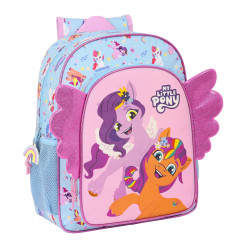 Школьная сумка My Little Pony Wild & free 32 x 38 x 12 см Синий Розовый