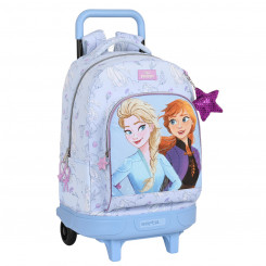 Рюкзак школьный на колесах Frozen Believe 33 x 45 x 22 см Сиреневый