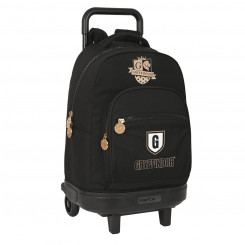 Школьный рюкзак на колесах Harry Potter Bravery 33 x 45 x 22 см Черный