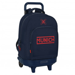Школьный рюкзак на колесах Мюнхен Flash 33 x 45 x 22 см Темно-синий