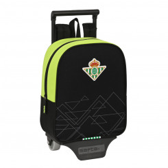 Школьный рюкзак на колесах Real Betis Balompié Black Lime 22 x 27 x 10 см