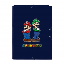 Folder Super Mario Navy Blue A4