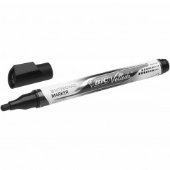 Marker pen/felt-tip pen Bic Velleda Black (12 Units)