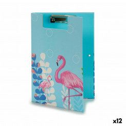 Folder A4 roosa flamingo klamber (12 ühikut)