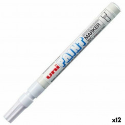 Permanent marker Uni-Ball PX-20 White 2,8 mm (12 Units)