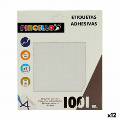 Adhesive labels Ø 10 mm White (12 Units)