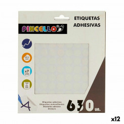 Adhesive labels White Ø 13 mm (12 Units)
