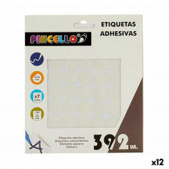Adhesive labels White Ø 18 mm 17 x 4 x 19,5 cm (12 Units)