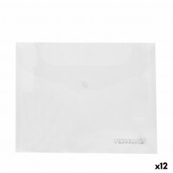 Document holder with flap Plastic Transparent A5 (12 Units)