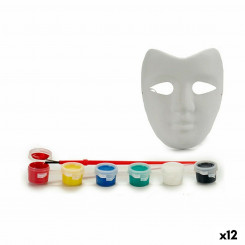 Käsitöökomplekti mask, valge plastik (12 ühikut)