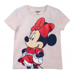 Laste lühikeste varrukatega T-särk Minnie Mouse roosa