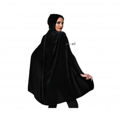Cloak Black Velvet 100 cm With hood