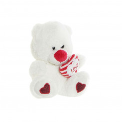 Fluffy toy DKD Home Decor 17,5 x 15 x 20 cm Red White Children's
