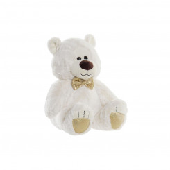 Teddy Bear DKD Home Decor Bow tie 30 x 30 x 36 cm Golden White Children's Bear