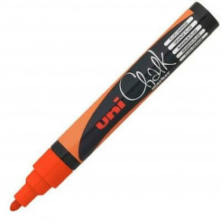 Liquid chalk marker Uni-Ball PWE-5M Orange (6 Units)