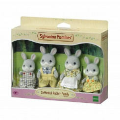 Set of Dolls Sylvanian Families Family Gray Rabbit