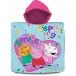 Kapuutsiga pontšo-rätik Peppa Pig 60 x 120 cm