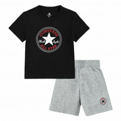 Детская спортивная одежда Converse Core Tee Ft Short Black Grey Babies