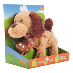 Плюшевая игрушка для собак коричневого цвета