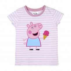 Детская футболка с коротким рукавом «Свинка Пеппа» розовая