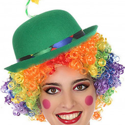 Клоунская Шляпа Зелёная Многоцветная