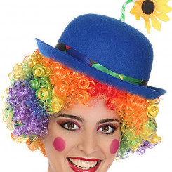 Клоунская Шляпа Синяя Многоцветная